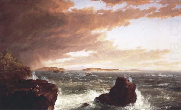 Frederic E.Church View Across Frenchman s Bay from Mt.Desert Island,After a Squall china oil painting image